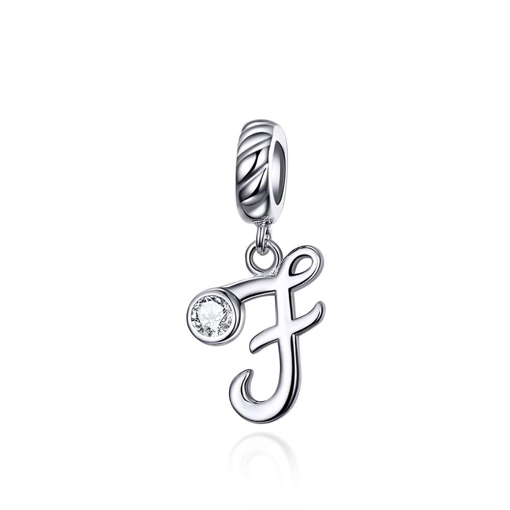 Silver alphabet dangle charms - Figueira