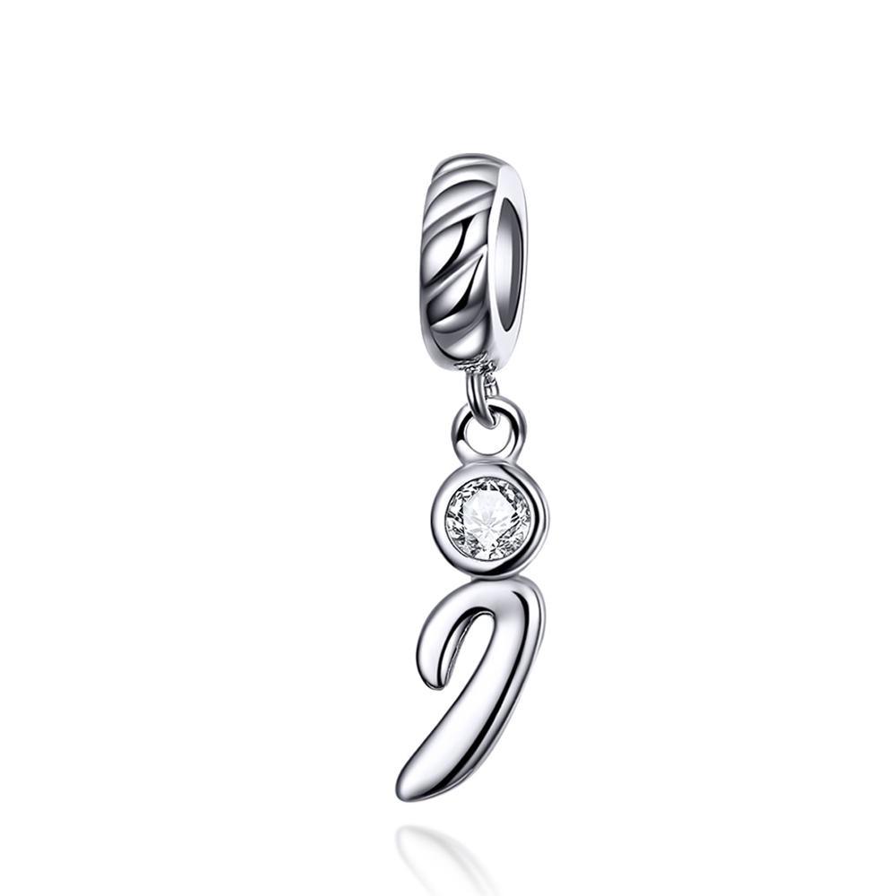 Silver alphabet dangle charms - Figueira