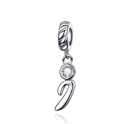 Silver alphabet dangle charms - Figueira