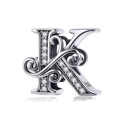 Dazzling alphabet silver charms - Figueira