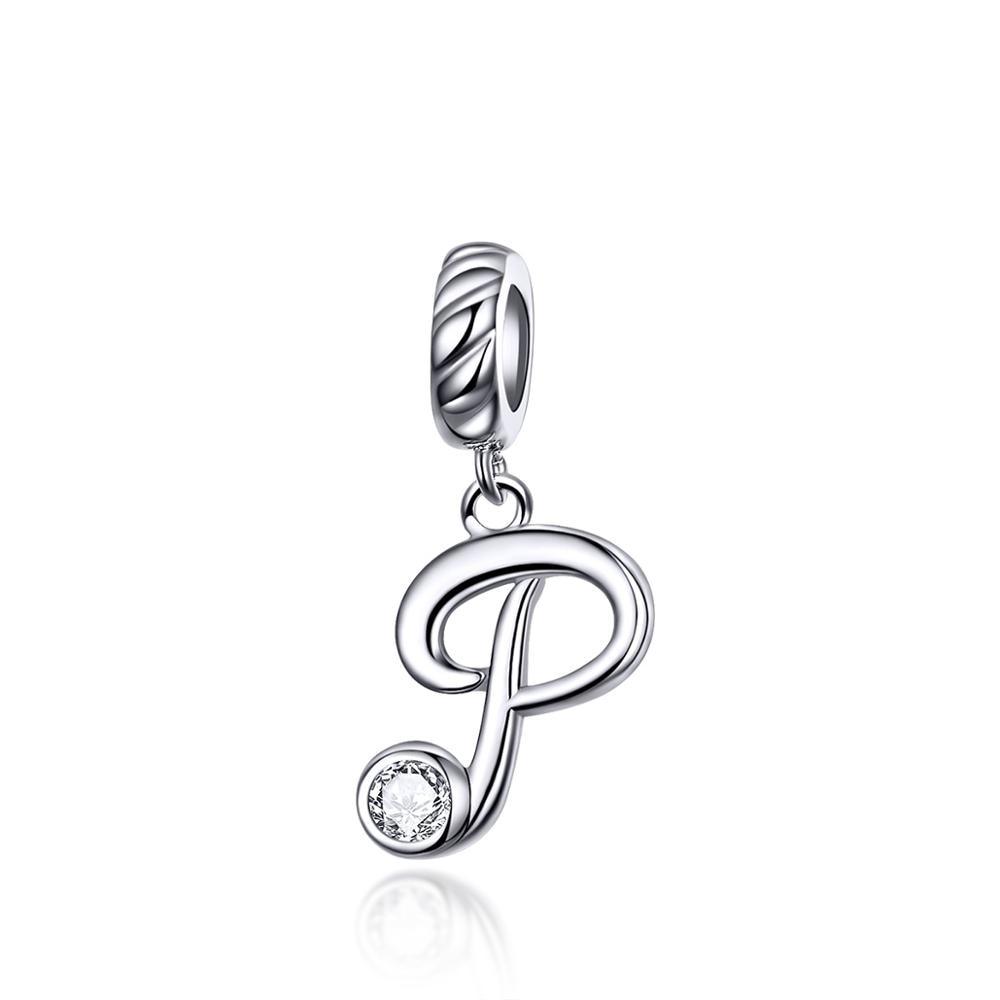 Silver alphabet dangle charms - Figueira