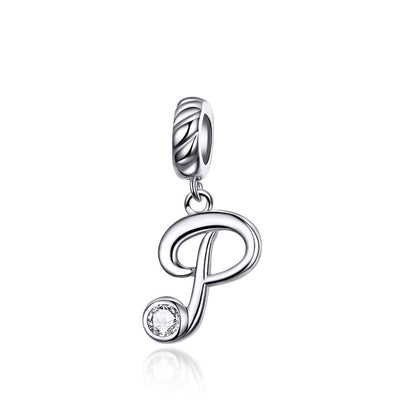 Silver alphabet dangle charms - Figueira