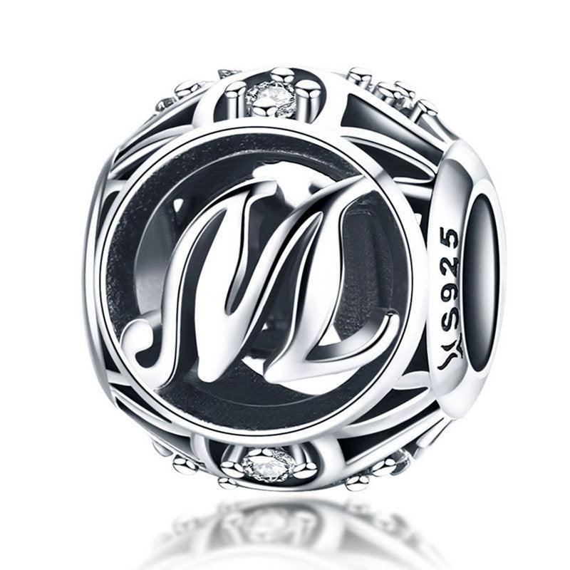 Letters & alphabet silver Beads - Figueira