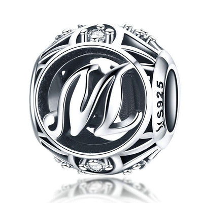 Letters & alphabet silver Beads - Figueira