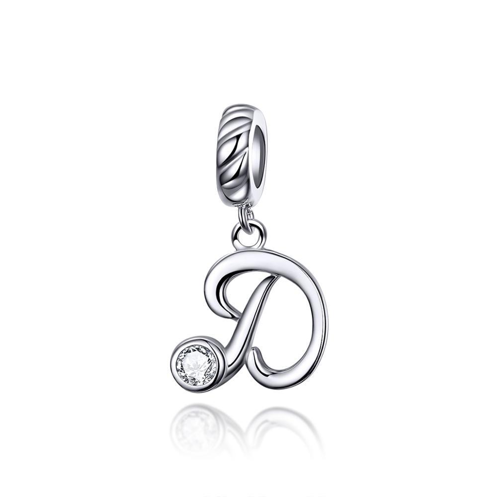 Silver alphabet dangle charms - Figueira