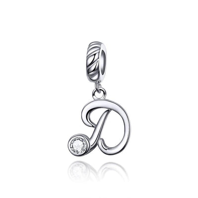 Silver alphabet dangle charms - Figueira