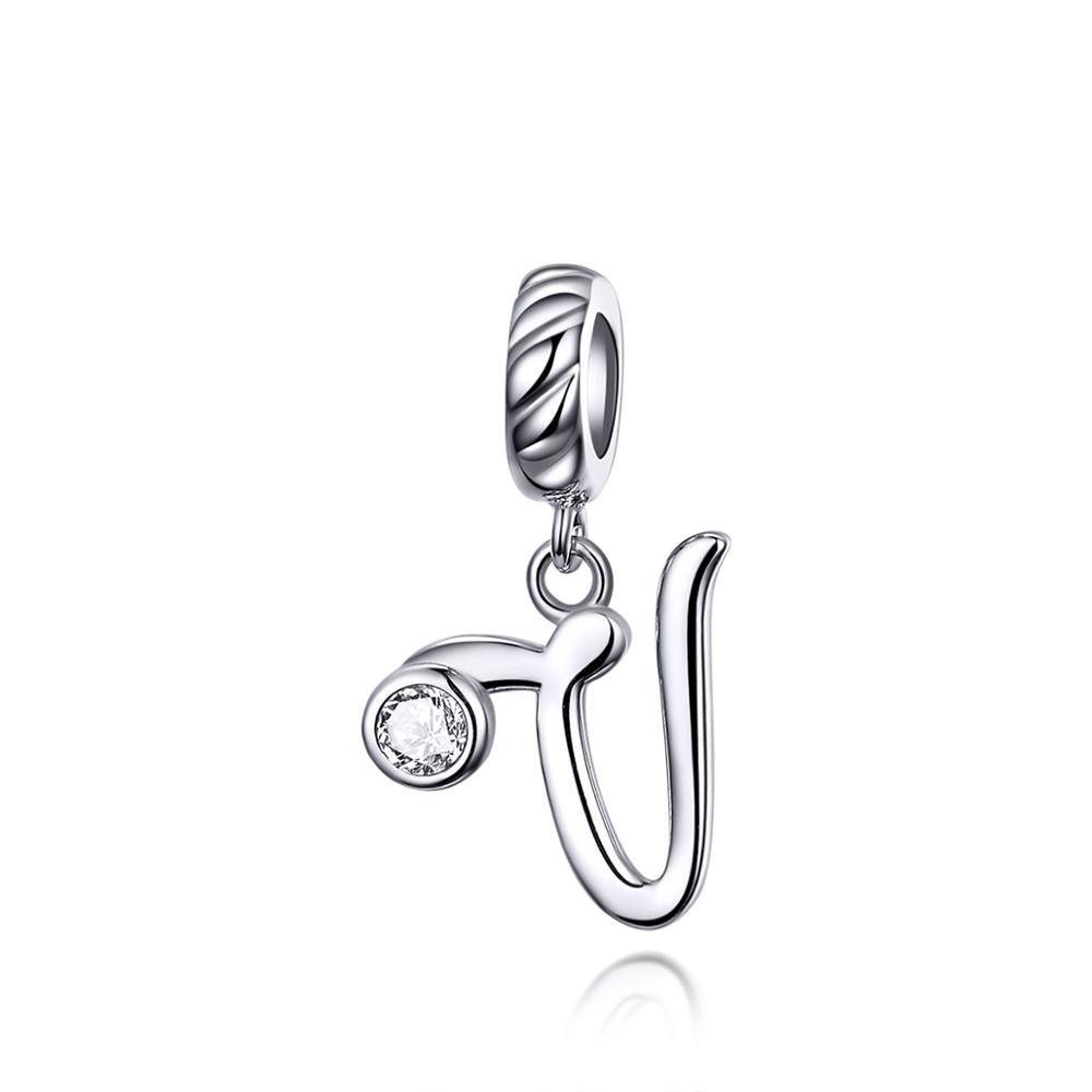 Silver alphabet dangle charms - Figueira