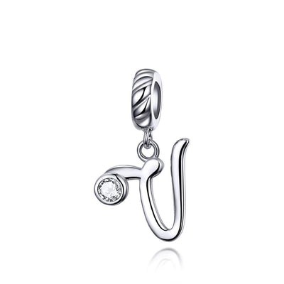 Silver alphabet dangle charms - Figueira