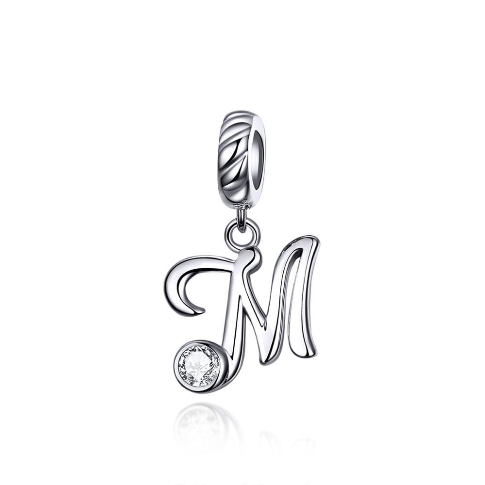 Silver alphabet dangle charms - Figueira
