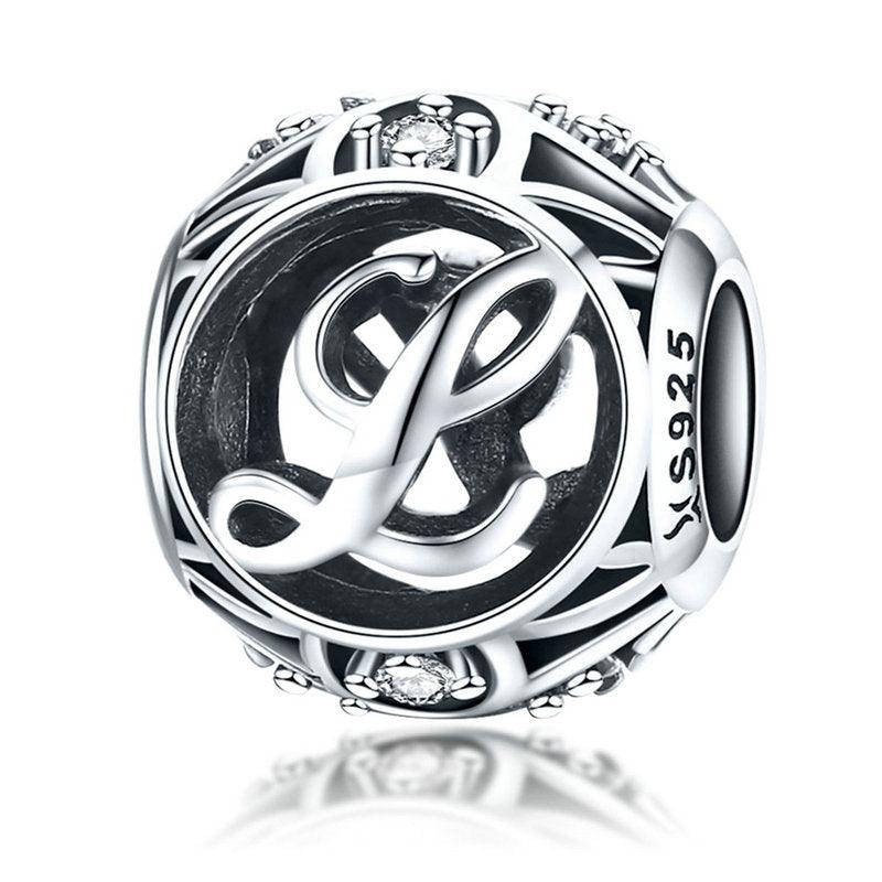Letters & alphabet silver Beads - Figueira