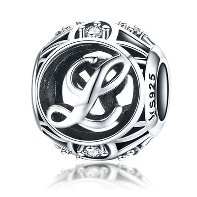 Letters & alphabet silver Beads - Figueira