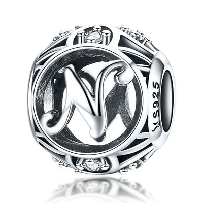 Letters & alphabet silver Beads - Figueira