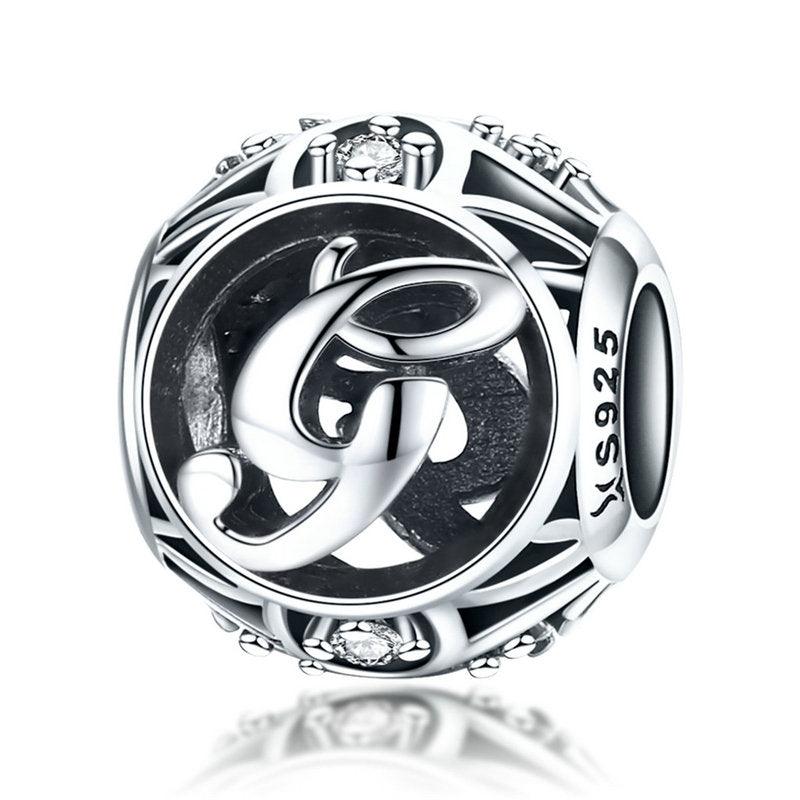 Letters & alphabet silver Beads - Figueira
