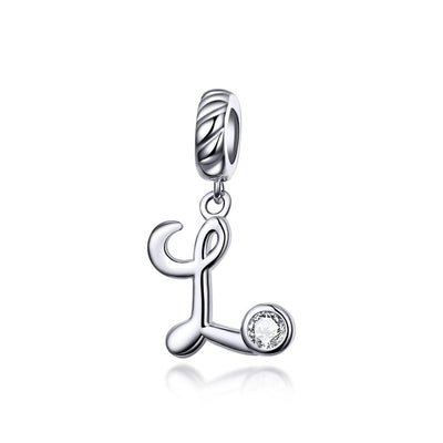 Silver alphabet dangle charms - Figueira