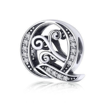 Dazzling alphabet silver charms - Figueira
