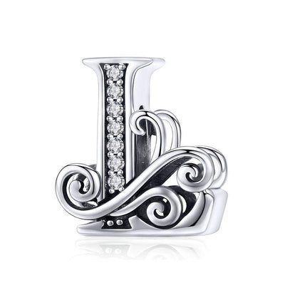 Dazzling alphabet silver charms - Figueira