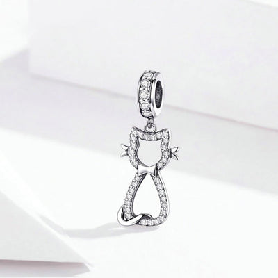 Cat Animal Dangle Charm - Figueira