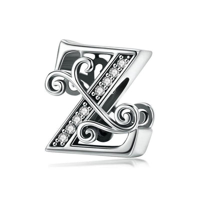 Dazzling alphabet silver charms - Figueira