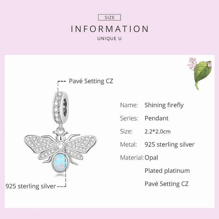 Opal Firefly Insect Charm - Figueira