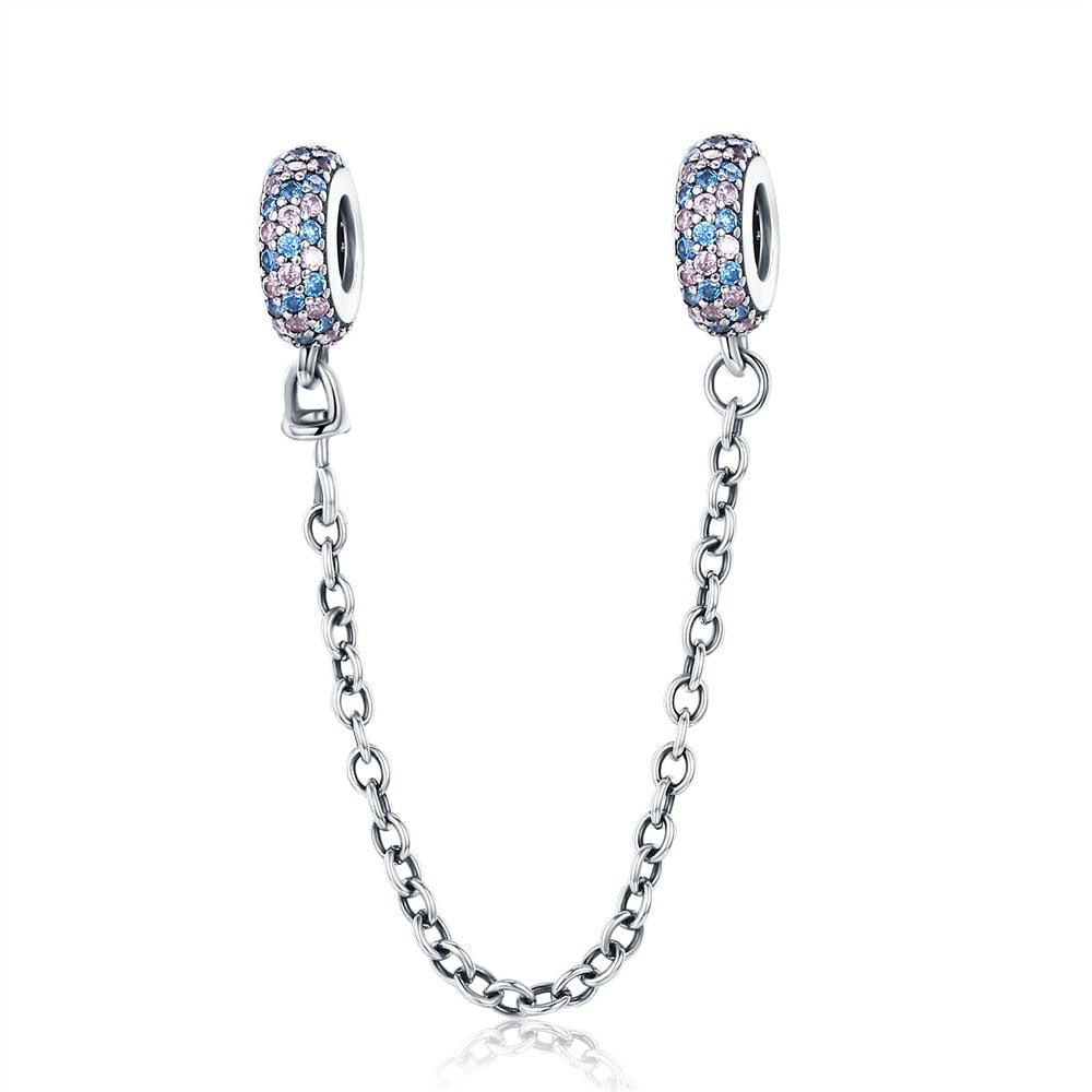 Forever Queen Clasp Silver Safety Chain - Figueira