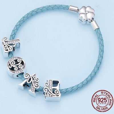 Dazzling alphabet silver charms - Figueira