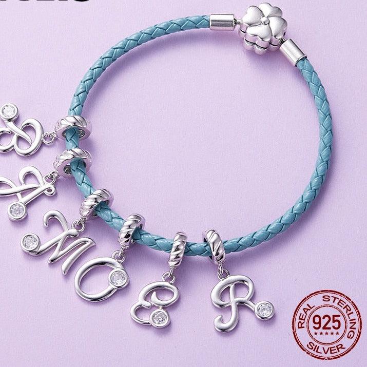 Silver alphabet dangle charms - Figueira