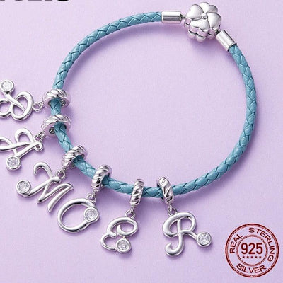 Silver alphabet dangle charms - Figueira