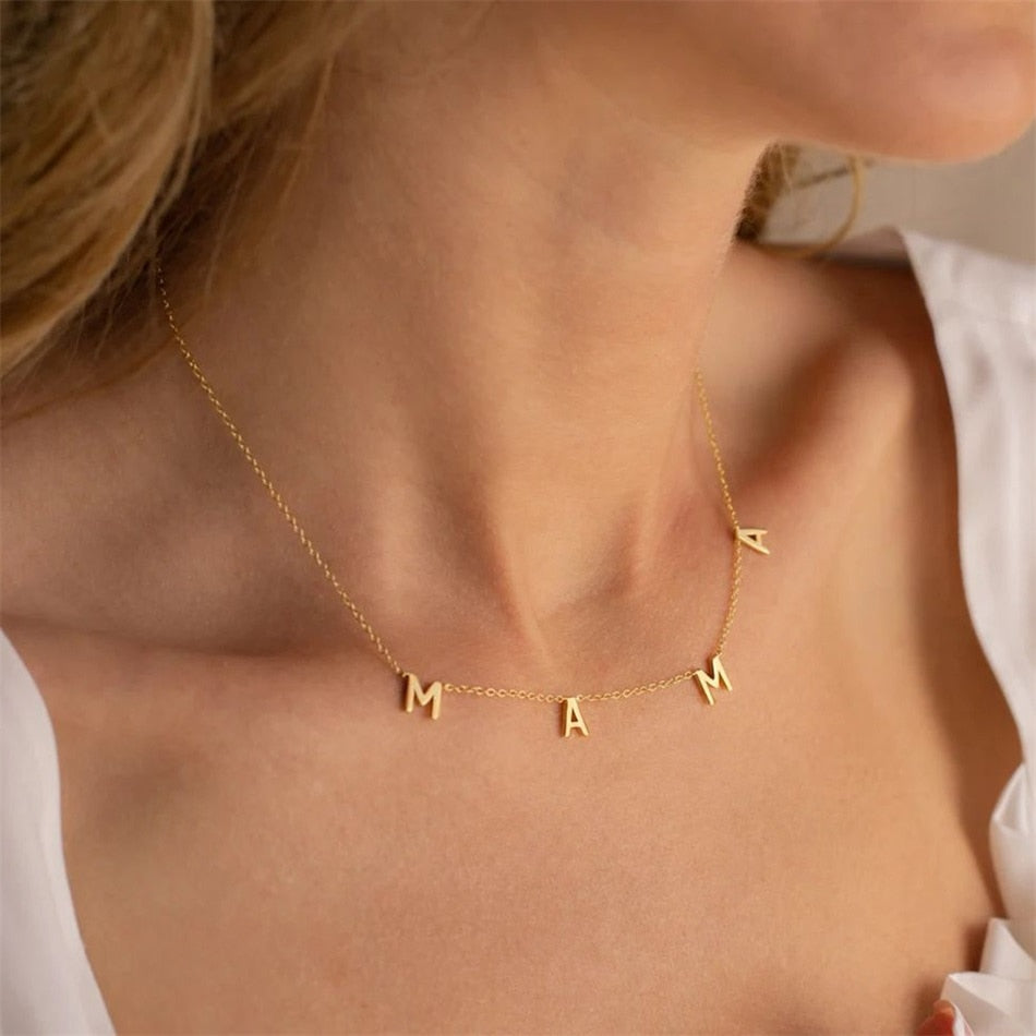 Necklace with letters - Initial Name necklace