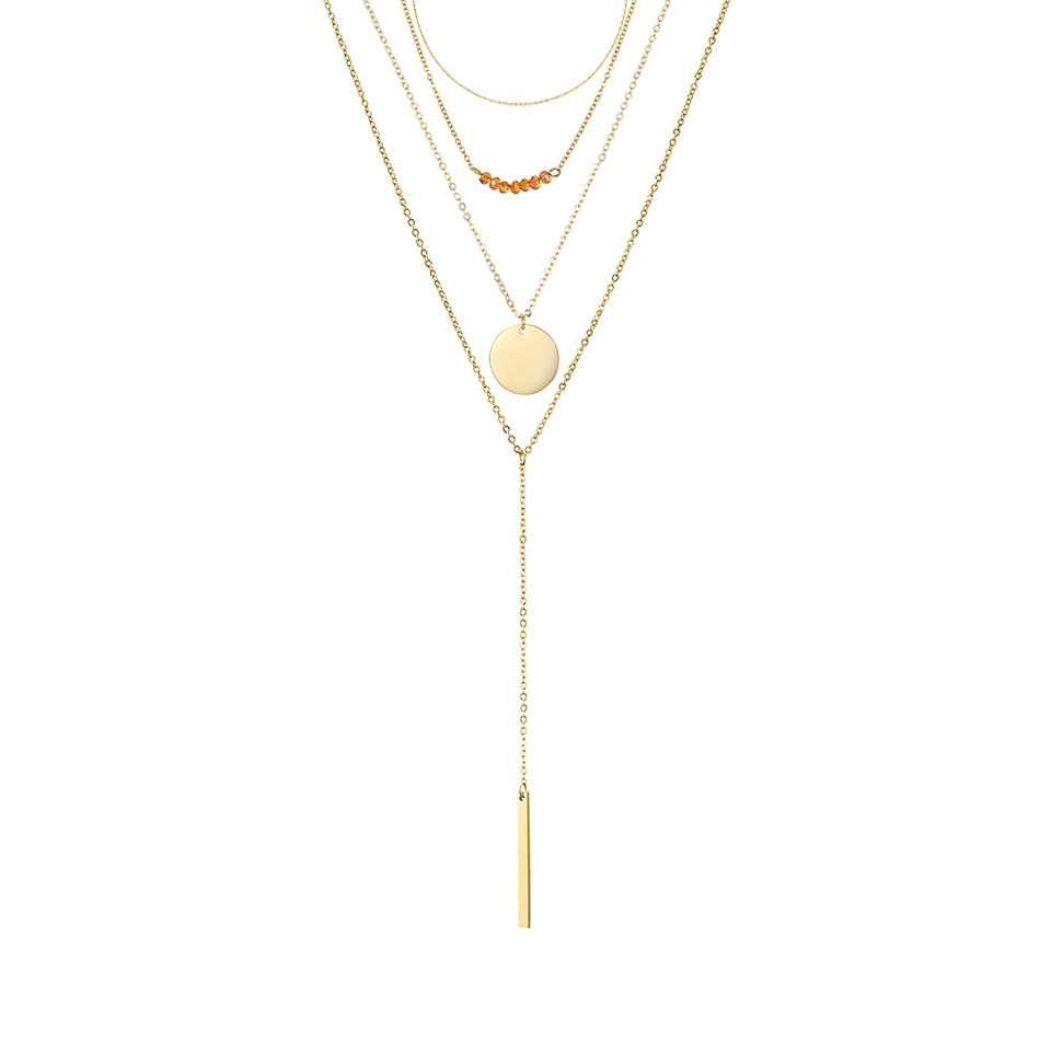 Multi Layered Pendant Necklace for Women
