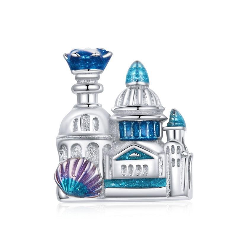 Underwater Castle Silver Charm - Figueira