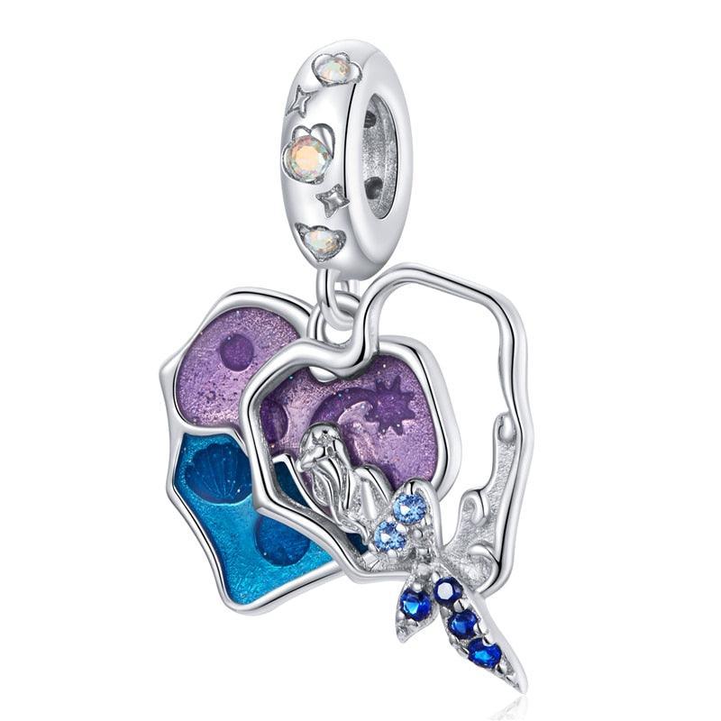 Underwater Castle Silver Charm - Figueira