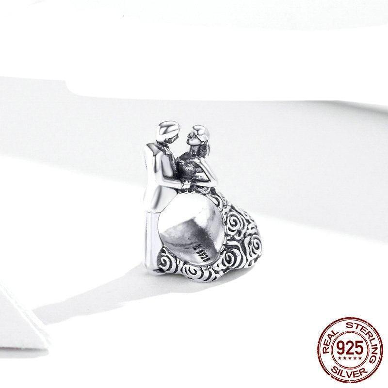 Wedding Party Couple silver charm - Figueira