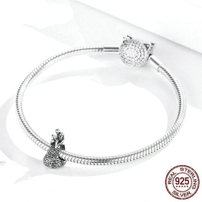Wedding Party Couple silver charm - Figueira